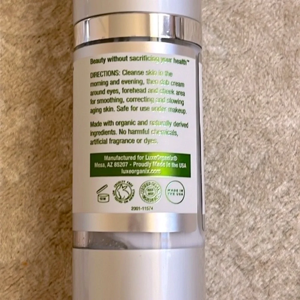 Brand New LuxeOrganix Bio-Advanced Eye Cream Purifying Facial Cleanser Scrubber